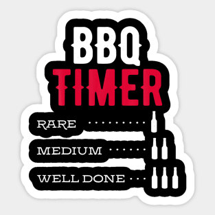 BBQ Imer Rare Medium Well Done Beer Steak Lover Cook Chef Sticker